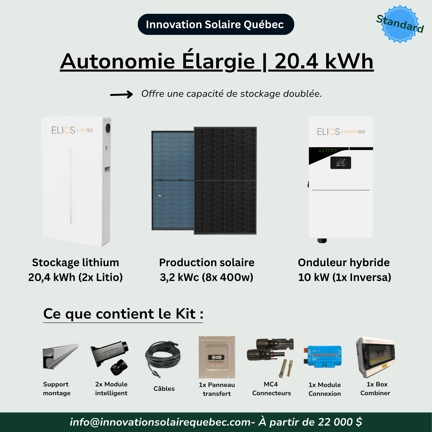 Autonomie Élargie | 20.4 kWh