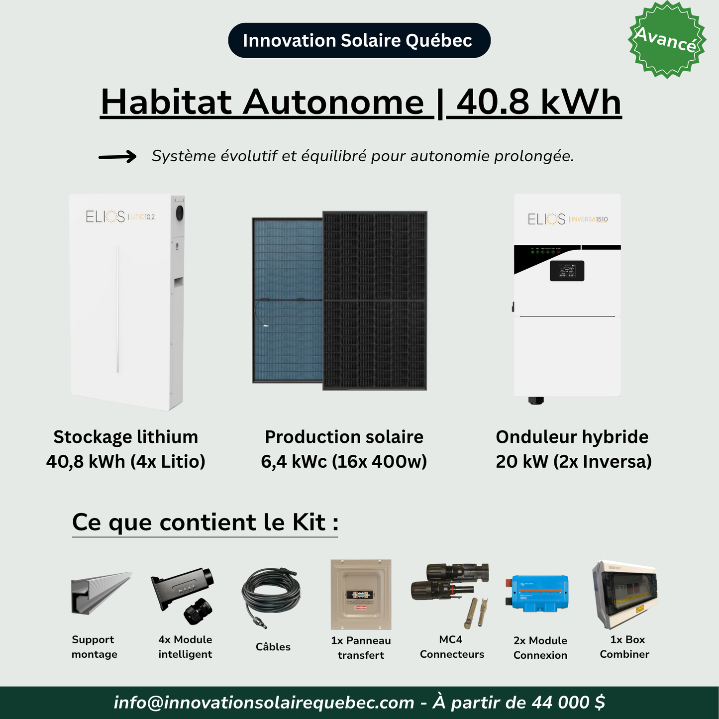 Habitat Autonome | 40.8 kWh